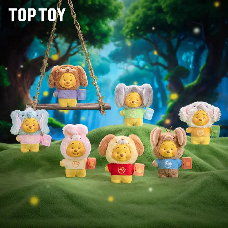 TOPTOY Winnie the Pooh Fairy Tale Book Series Vinyl-Plush Toys – Soft & Cuddly, Valentine's Day gift , Perfect Gift for Kids & Fans and newyear gift