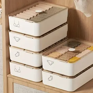 Underwear, underpants and socks storage box - storage and organization set - with lid, Clothes Storage Box