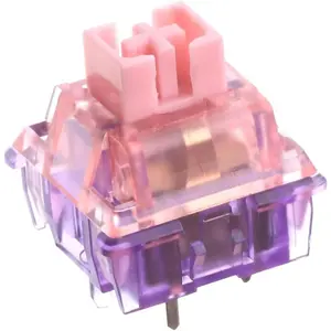 Flamingo 35 Pieces 47gf Linear Mechanical Keyboard Switch Set, 35gf Initial Force Factory Lubed Switch with POM Stem, Dual Spring, PC Housing for Gaming DIY Keyboard