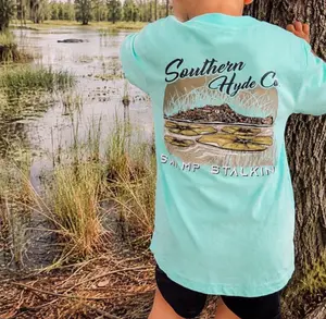 Swamp Stalkin' Short Sleeve Youth Shirt, Trending Summer Shirt, Southern Hyde Clothing, Casual Cotton Tee, Birthday gift