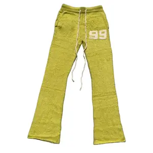Mohair Flare Pants Chartreuse
