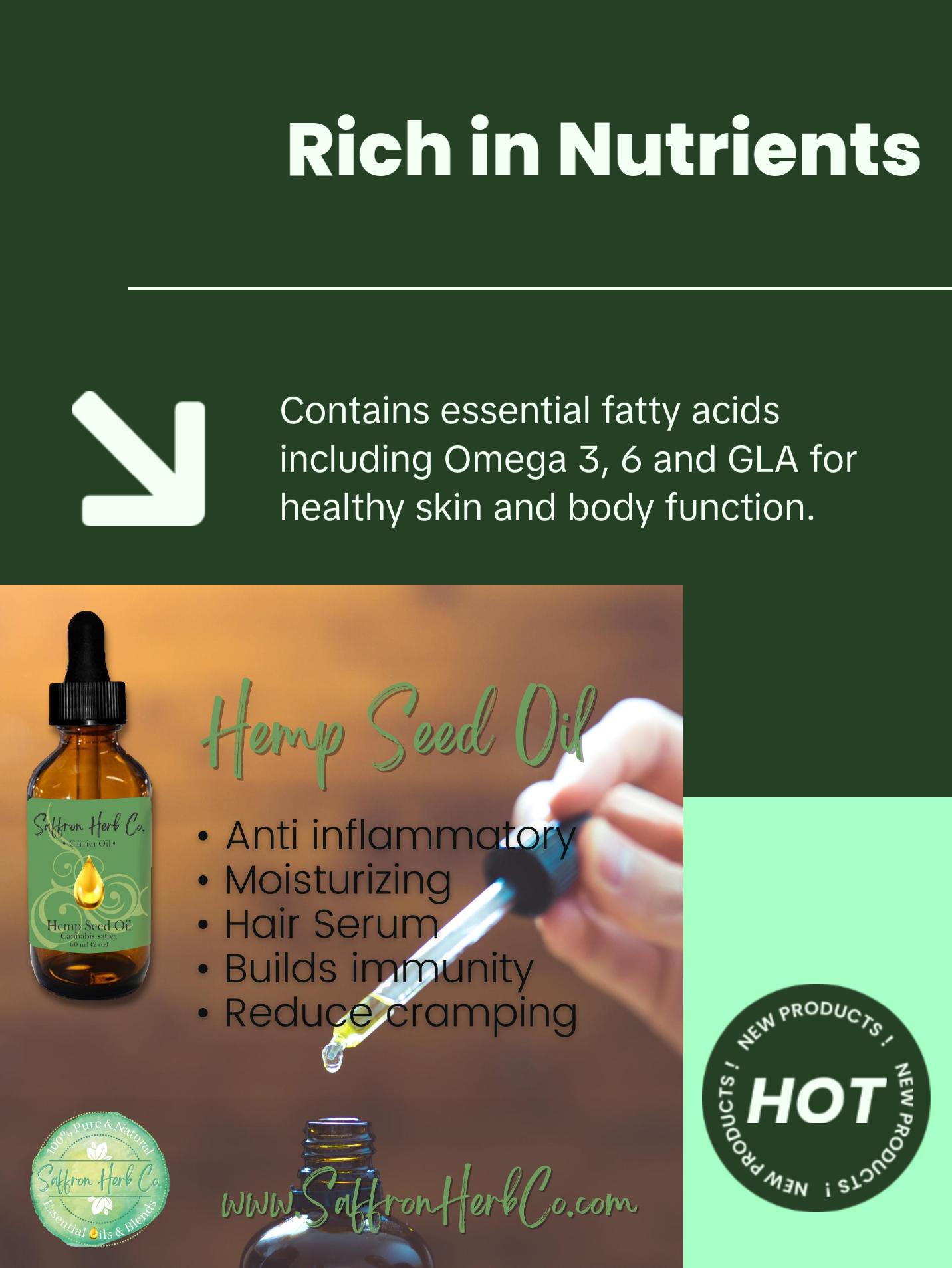 Hemp Seed Carrier Oil