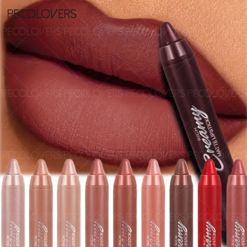 Lip Liner Pen Soft Mist Matte Lip Crayon Sexy Rose Pink Lipstick Pencil Lip Contouring Lipliner Outline Tint Cosmetic Makeup Valentine'S Day