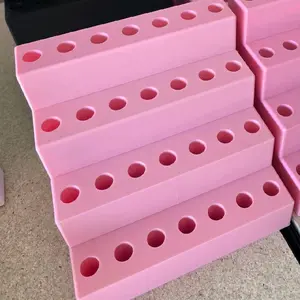 3D Printed Pink Pen Stand for Regular Pens - Stable Base, Versatile Design, Easy Assembly, Compact Size, Perfect for Desks