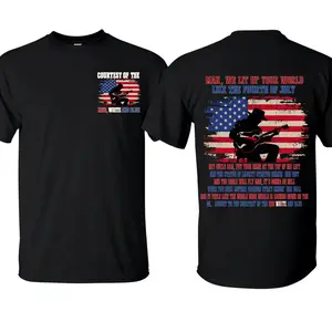 Courtesy Of The Red White & Blue 250th Anniversary T-Shirt, Western Cowboy Boots American Flag Graphic Tee, Patriotic USA Shirt