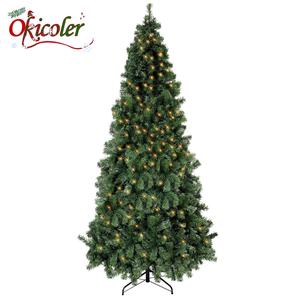 Okicoler Spruce Artificial Remote Control Christmas Tree with Warm White Lights & Colorful Lights, Suitable for Home, Office, Party Decoration, Easy to Assemble, Foldable Base