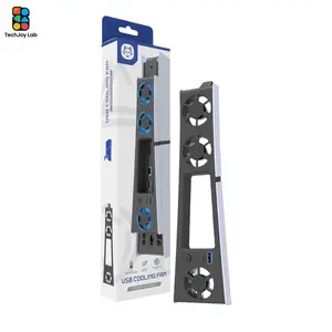 Ps5 Slim Cooling Fan with LED Light, Quiet Noise Reduction, Universal Fit, Perfect Gift for Boyfriend, Girlfriend, Valentine's Day