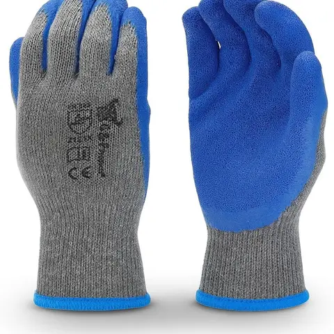 G & F Products 3100 Heavy Duty Work Gloves, Double Dipped Latex Coating on a Cotton Blend Knit Shell, Anti-Slip Grip, Knit Wrist Cuff, Bulk Packs for Construction, Warehouse, Landscaping and Garden Work, Available in Multiple Sizes and Pack Sizes