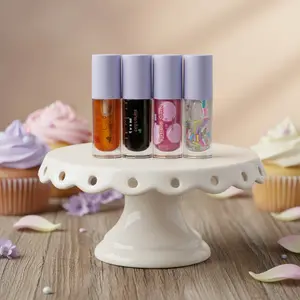 4unmeskin  Lip Oil - Plant-Based Hydrating Formula with Vitamins E & Coconut Oil - Moisturizing & Aromatic Lip Care - Made in USA