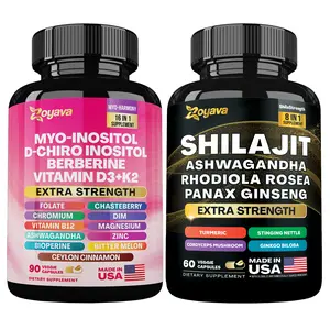 Fruitful Performance Bundle - Zoyava Myo-Inositol and Shilajit Supplements - All-in-One Multivitamins Combo with Extra Strength Ingredients - MADE IN USA