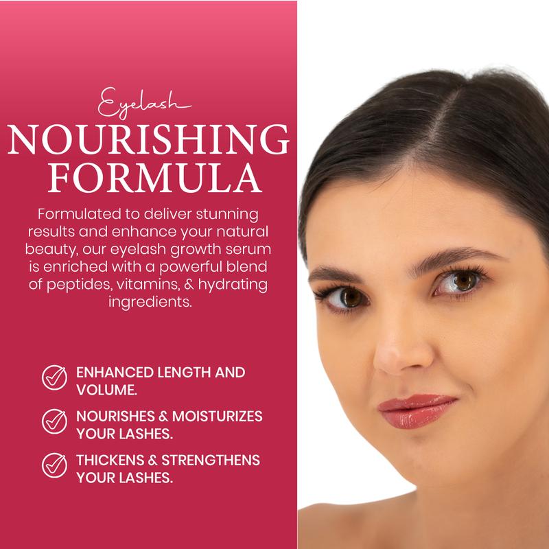 Florazeen Eyelash Essence Liquid - Lash Boosting Serum for Beautiful, Healthy, Strong Eyelash Growth Brush Daily
