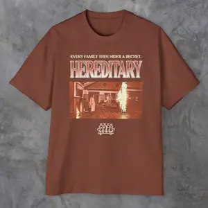 Hereditary Oversized Horror Movie Shirt Crewneck Cotton