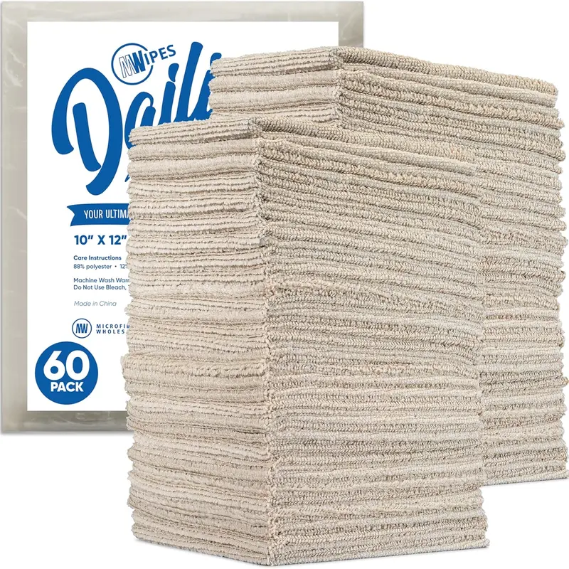 Dailies Microfiber Cleaning Cloths 10 x 12 in – Lightweight, Quick-Drying, Reusable Paper Towel Alternative for Everyday Cleaning