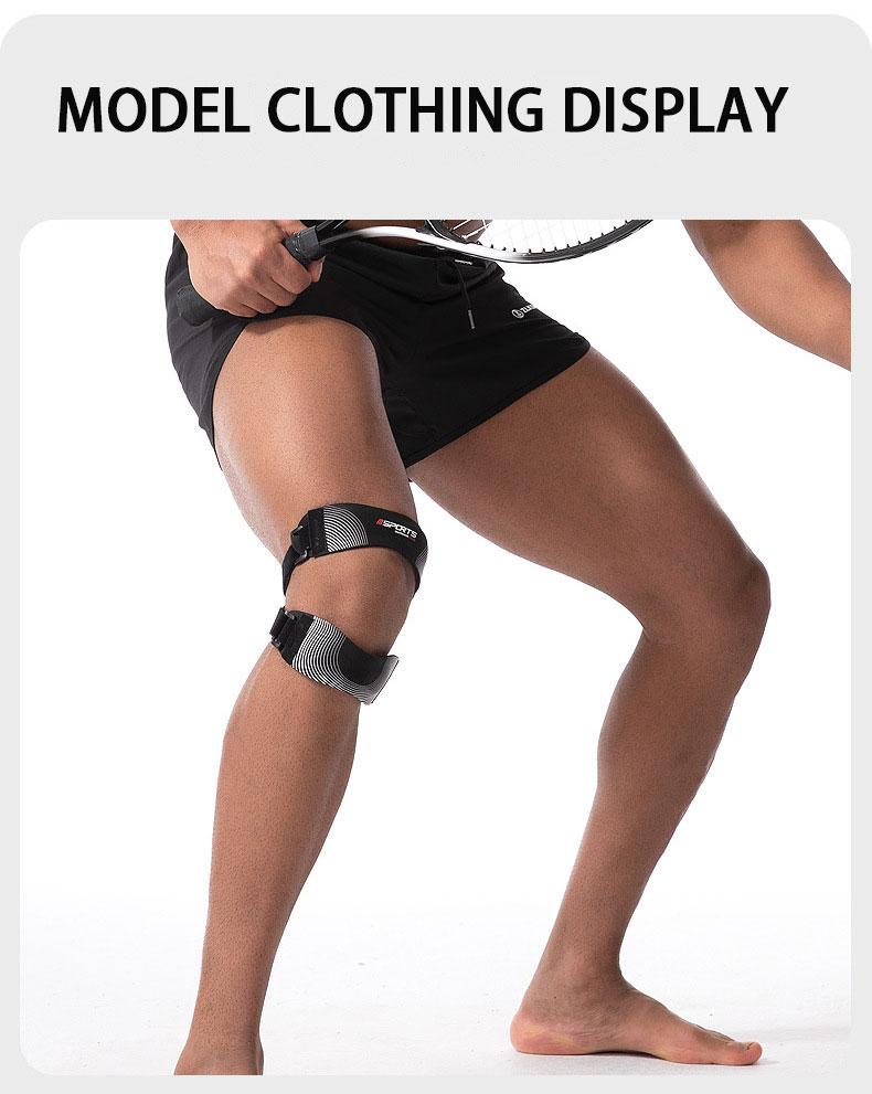 2PCS Adjustable Compression Knee Support with Patella - Unisex Heavy-Duty Joint Stabilizer for Running, Basketball (Gray/Blue/Black) - Premium Textile, Knee Compression Sleeve Men's Weightlifting Knee Guard Weightlifting Knee Sleeve Women's Knee Protector