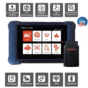YOUCANIC UCAN-II-D PRO OBD2 Scanner | TPMS Programming | AI Powered Full System Diagnostic Tool with Bi-Directional Controls, Coding, Service Functions & Lifetime Updates