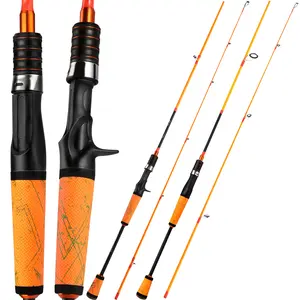 Sougayilang  Fishing Rods,Carbon Fiber Spinning Rod & Casting Rod Zirconium Oxide Ring Stainless Steel Guides, SuperPolymer Handle Fathersdaygift