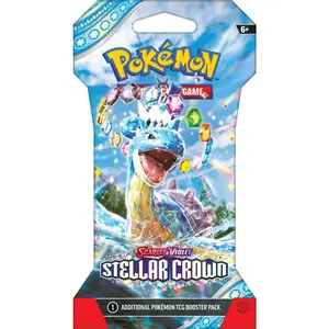 Pokemon Scarlet & Violet Stellar Crown SLEEVED Booster Pack booster pack