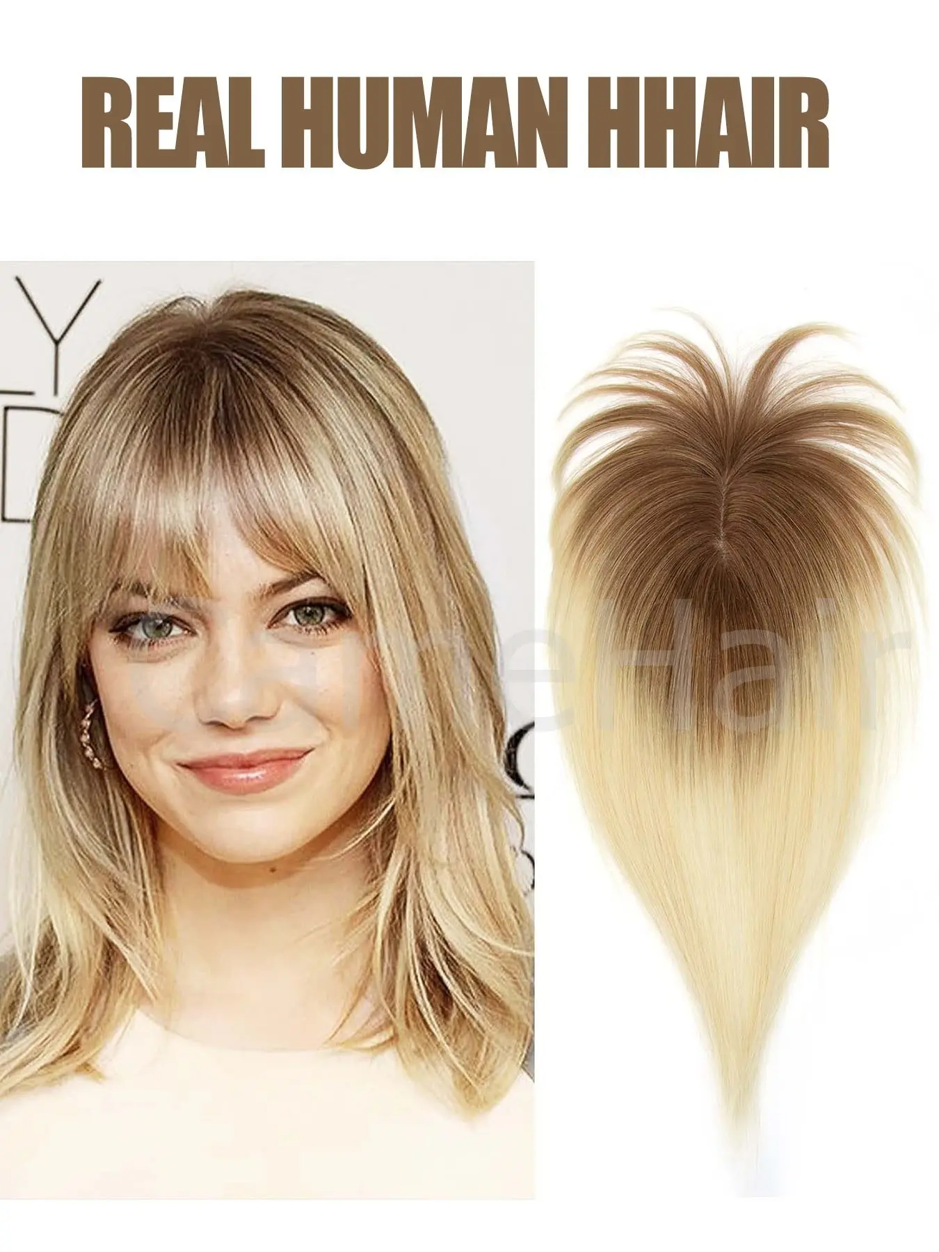 Hair Toppers for Women Real Human Hair Clip in Bangs HairToppers for women Wig With Bangs Natural Skin Scalp Thinning or Loss Top Pieces Wiglets wig 360° 3D Topper Updated Base With ThinningHair Cover Gray Roots Add Volume for Halloween Christmas Party