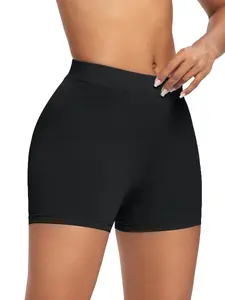 Women Athletic Shorts in Black Lightweight Underneathe Comfy Elastic Waist Shorts Summerdy for Workout Running Gym Yoga Tennis Golf
