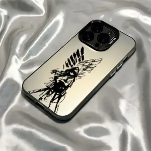 Attack on Titan Graffiti Protective Phone Case Suitable for iPhone 17 16e 16 15 14 13 12 11 Mini Pro Max Air X XR XSMAX 8 7 Plus Anti Fall Matte Back Cover