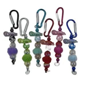 Luminous Turtle Keychain and Bag Clip for Easy Identification in Low Light Conditions beaded keychains
