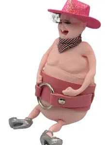 Cowgirl Rene Themugly Doll - Squishy and Deformable Funny Toy for Stress Relief! Adorable Western Cowgirl Design for Kids & Adults – Guaranteed Laughs. Limited Stock!