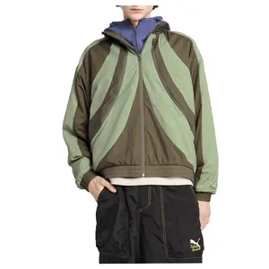 PUMA Mens X Kidsuper Windbreaker Athletic Outerwear Casual - Green