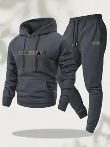 Men's two-piece set, casual round neck longsleeved hooded sweatshirt and sports pantsset,suitable for winter and autumn, sportsclothing set,sweater hooded sweatshirt,sweatshirt,sports pants, hooded sweatshirt,jogging pants,sweatshirt,pants, hood athletic
