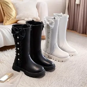 New Autumn and Winter High-Top Boots for Girls, Stylish Single Boot for Little Girls