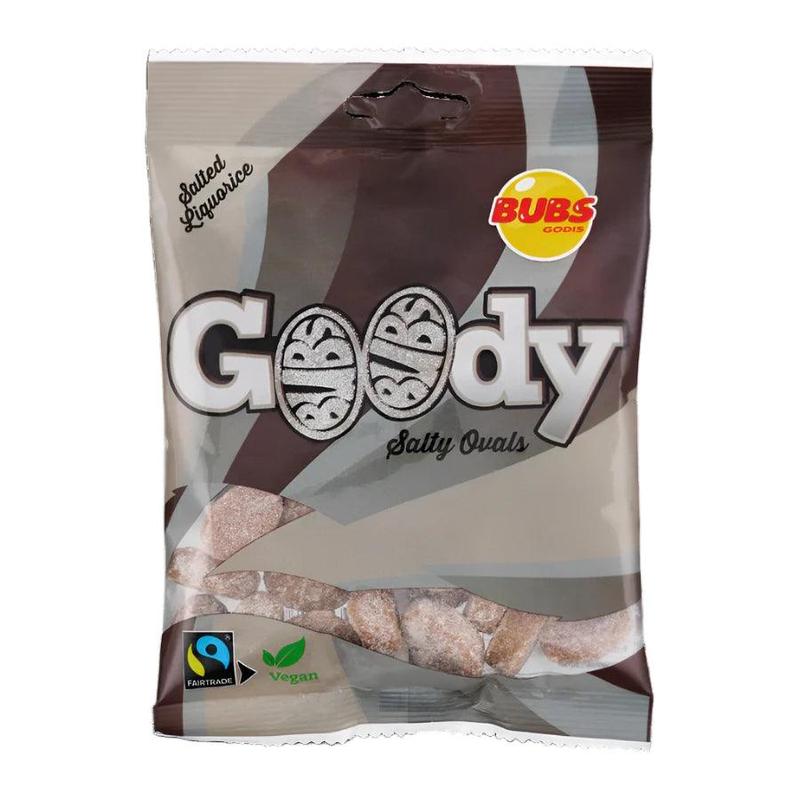 Bubs Swedish Candy Salted Liquorice - Goody - All Ages