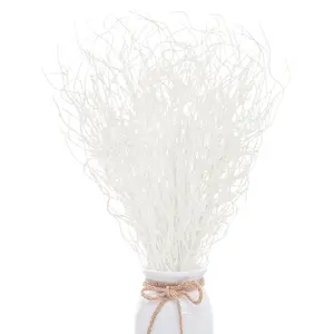 50 Pcs Artificial Glitter Stems Decorations, 45.72 Cm Fake Christmas Tree Branches, Holiday Home Decoration Supplies ()