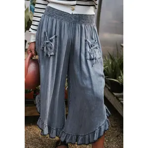 CHAMBRAY BLOOMER PANTS