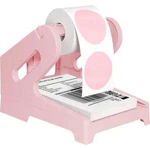 Thermal Shipping Label Holder for Rolls & Fan-Fold, Fragile Stickers for Shipping, Label Stand Desktop Printer Holder-Home Office Accessory Sticker Dispenser for Holographic