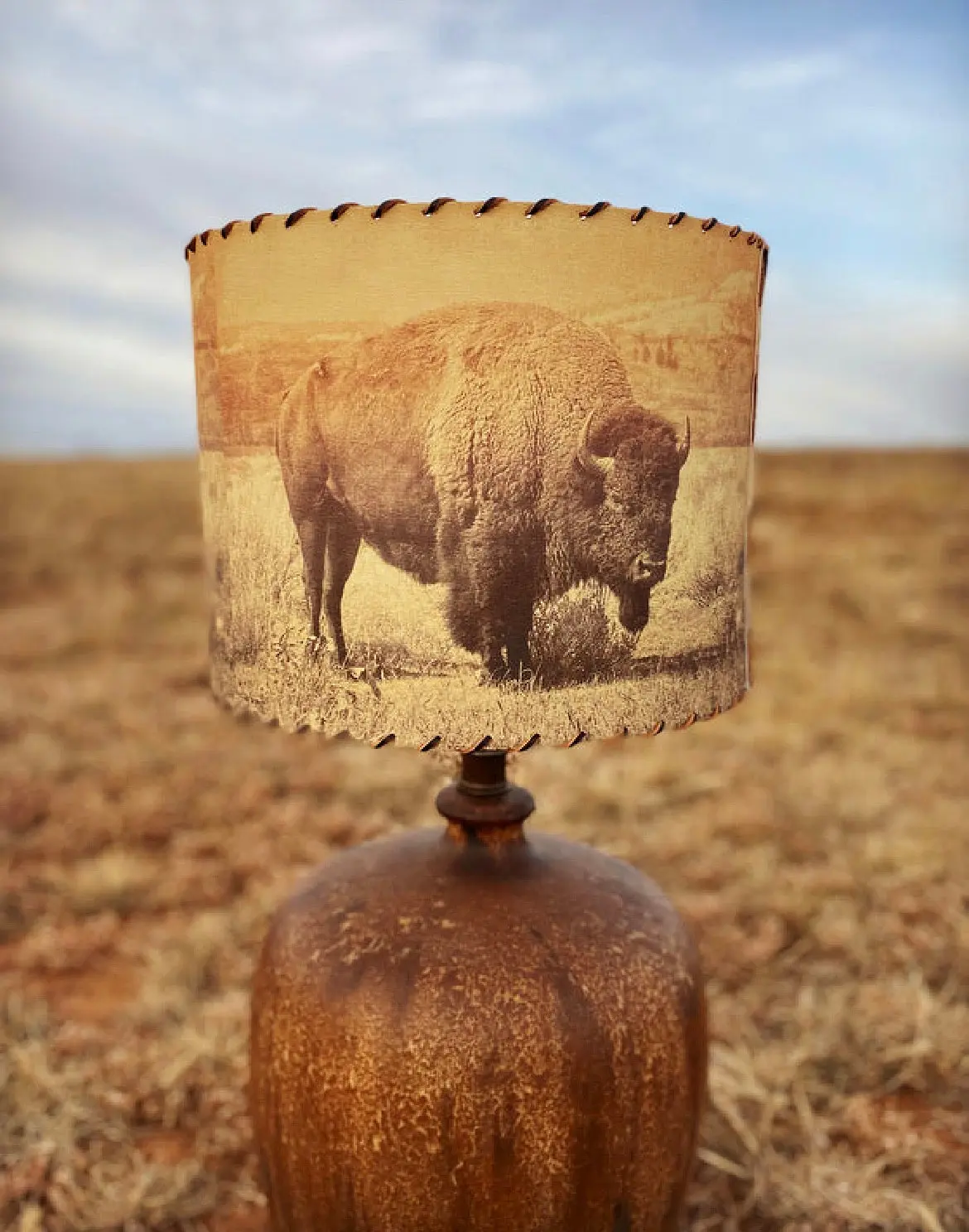 Buffalo Lampshade