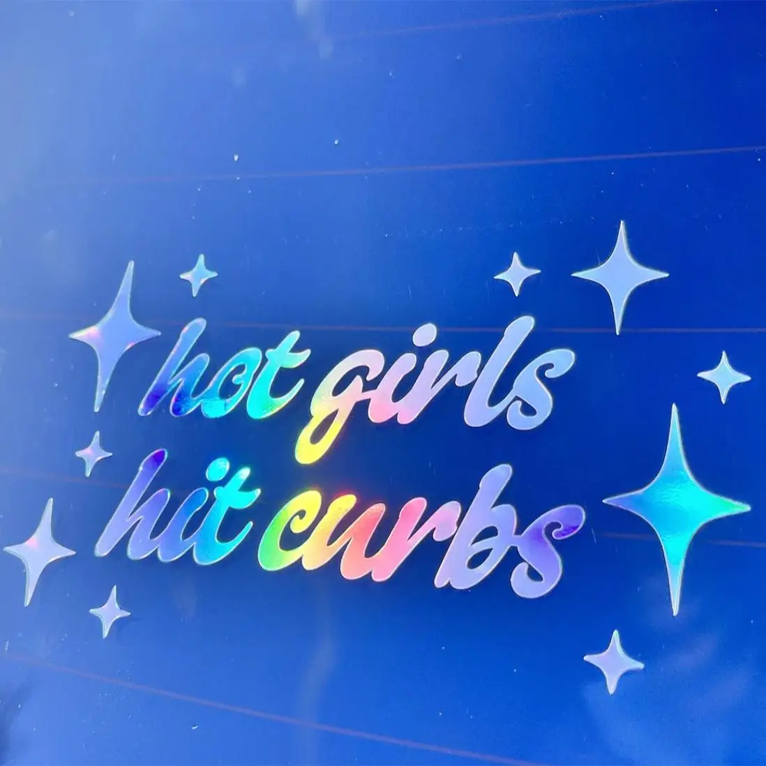 Holographic Car Sticker, Reflective Decorative Bumper Sticker, Personalized and Interesting Sticker Suitable for Cars, Rooms, Trucks, Mugs, Laptops