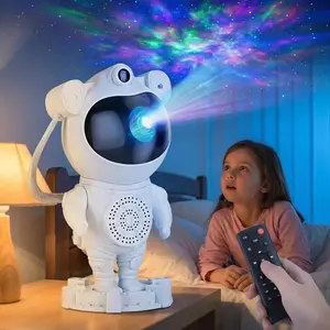 Astronaut Galaxy Projector Night Light • Star Sky Lamp for Bedroom