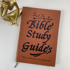 Soft Leather Christian Prayer Bible Study Guide Notebook, Scripture Analysis Reflection Journal, Believer’s Daily Worship Faith Learning Manual glitter