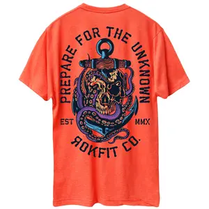 RokFit 'Prepare For The Unknown' Tee - Active Poly / Cotton blend T-Shirt with Graphic Print Featuring Anchor Design