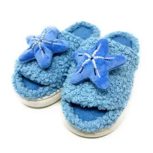 Women's Starfish Slide-On Slippers - Comfy Casual Flipflop Footwear