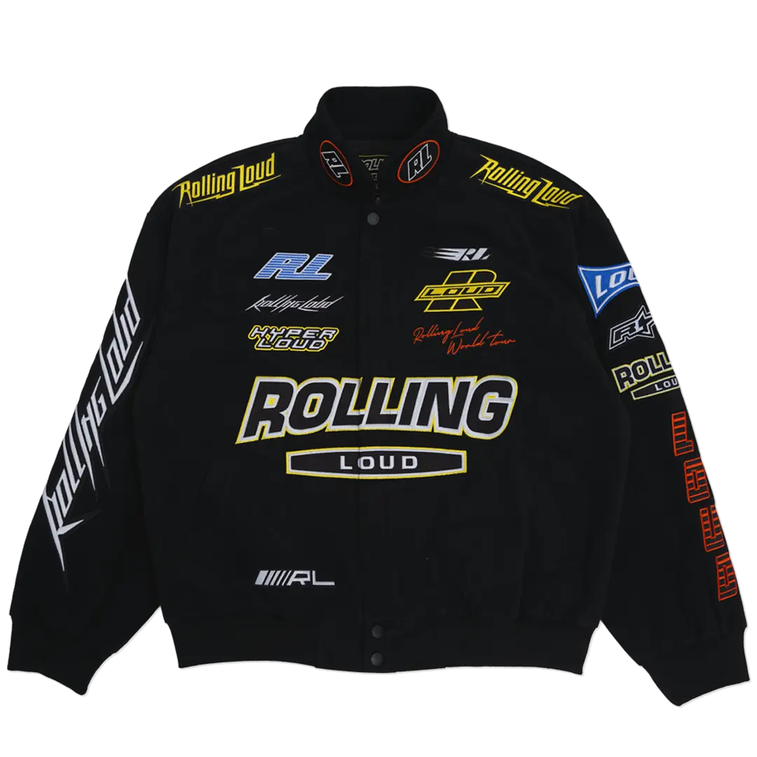 RL Super Moto Black Racing Jacket