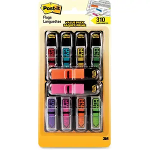 Sticky note  Assorted Sign Here Message Flags Value Pack - Multi Color