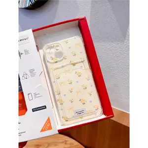 This exquisite card holder phone case is compatible with iPhone 17/16/15/14/13/12/11/PRO/PROMAX/PLUS models. It is made of TPU material and is shockproof and drop-proof.