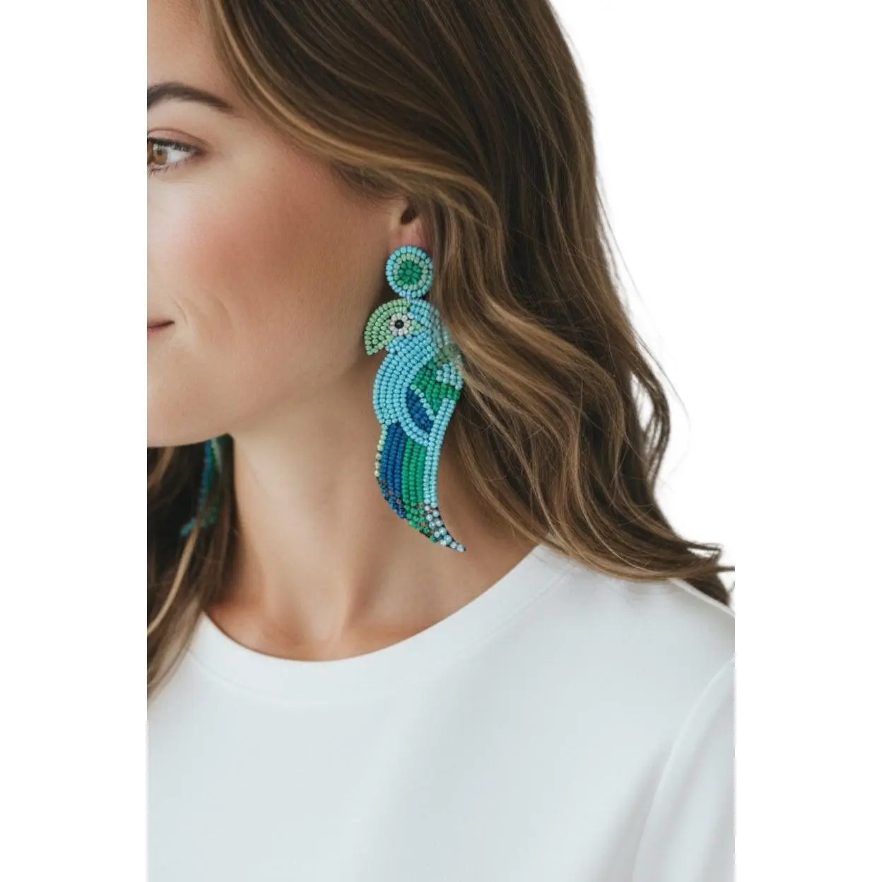 Tropical Parrot Earrings
