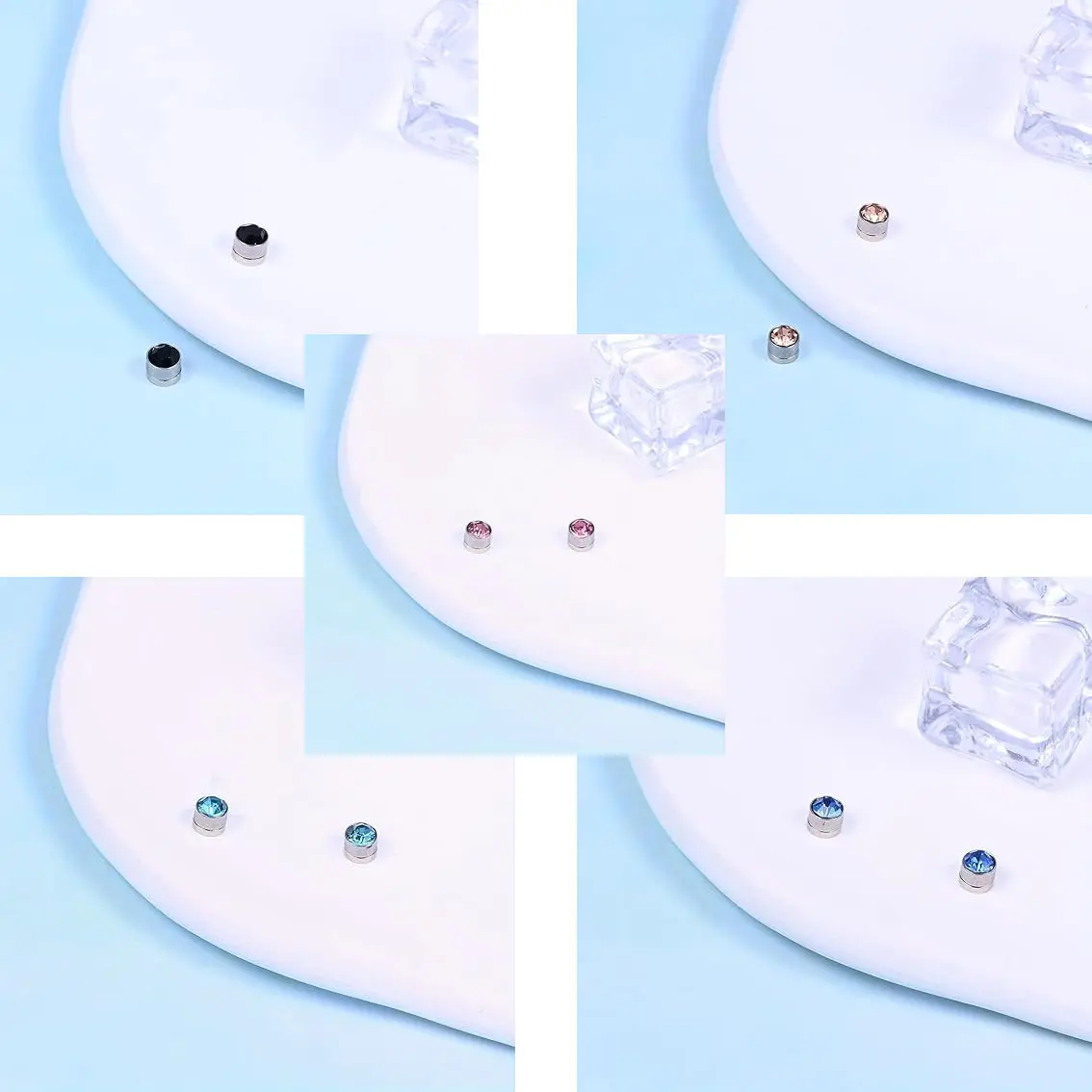 Fake Nose Studs Faux Piercing Nose Earrings for Non Pierced Nose Magnetic Nose Jewelry for Women Men