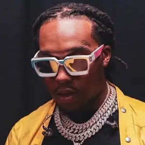 Millionaire's Same Style Sunglasses, Men's Fashion Internet Celebrity Sunglasses, Women's Premium Glasses, Box Sunglasses, Rough and Stylish Men