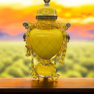 Mazo Oshun Yellow Beads Orisha Santeria Ritualistic Plastic Beads for Santeria Ceremonies and Prayers 23-42 Inches Length Decor Religious