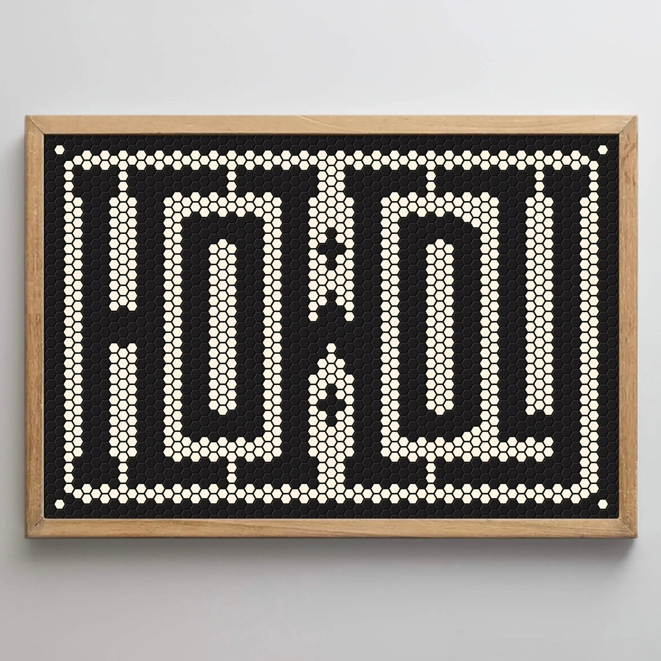 Tile Howdy Typographic Poster – Western Wall Decor, Farmhouse Art, Boho Cowboy Entryway Print(Note: Frame shown for display only) Living Room Minimalist Vintage Wall Art Decoration