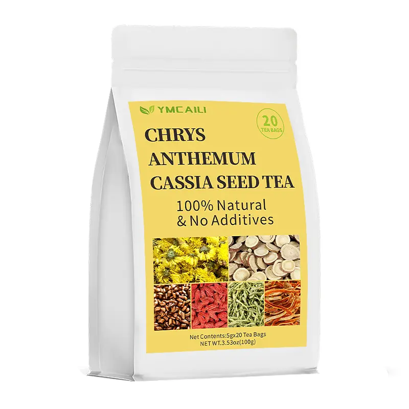 Reali-Tea: Your Evening Wind-Down Ritual – 100g Chrysanthemum Cassia Herbal Tea (20 Tea Bags)| Caffeine-Free Floral Blend| No Filters, Just Calm