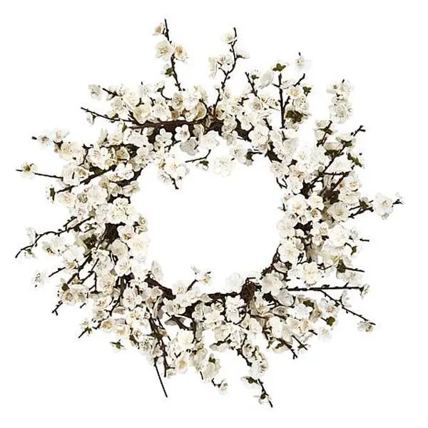 Nearly Natural 24" Plum Blossom Wreath Nearly Natural 24" Plum Blossom Wreath
