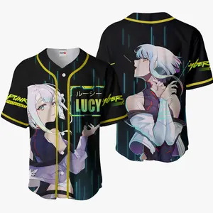 Cyberpvnk Edgerunners Lucy Unisex Baseball Jersey